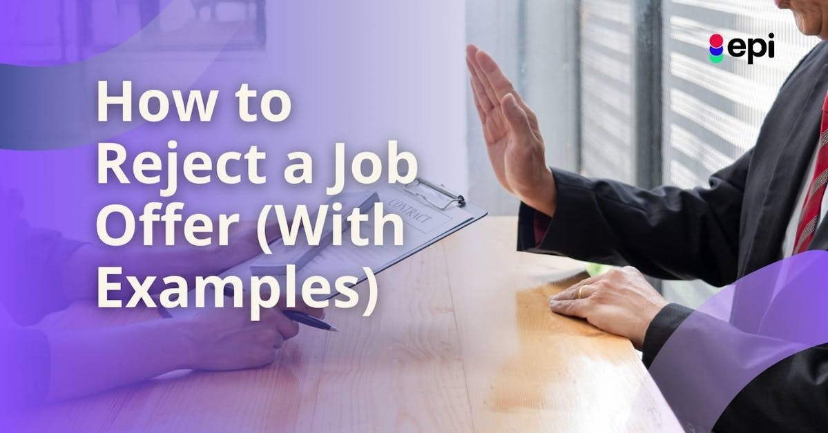 How to Reject a Job Offer