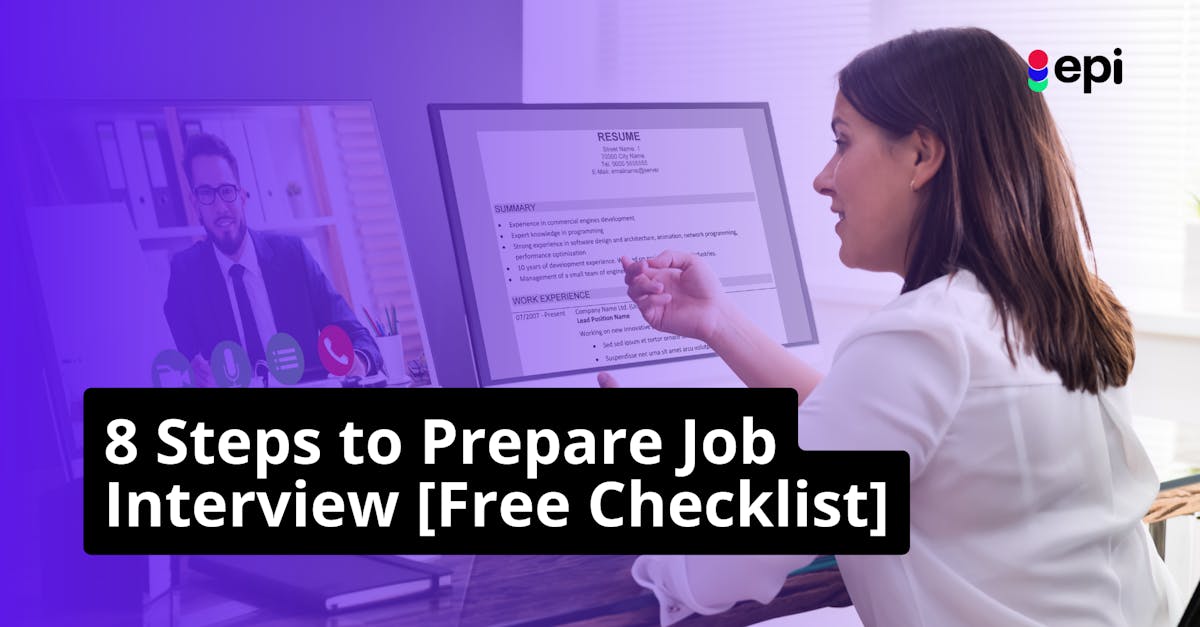 Steps to Prepare Job Interview [Free Checklist]