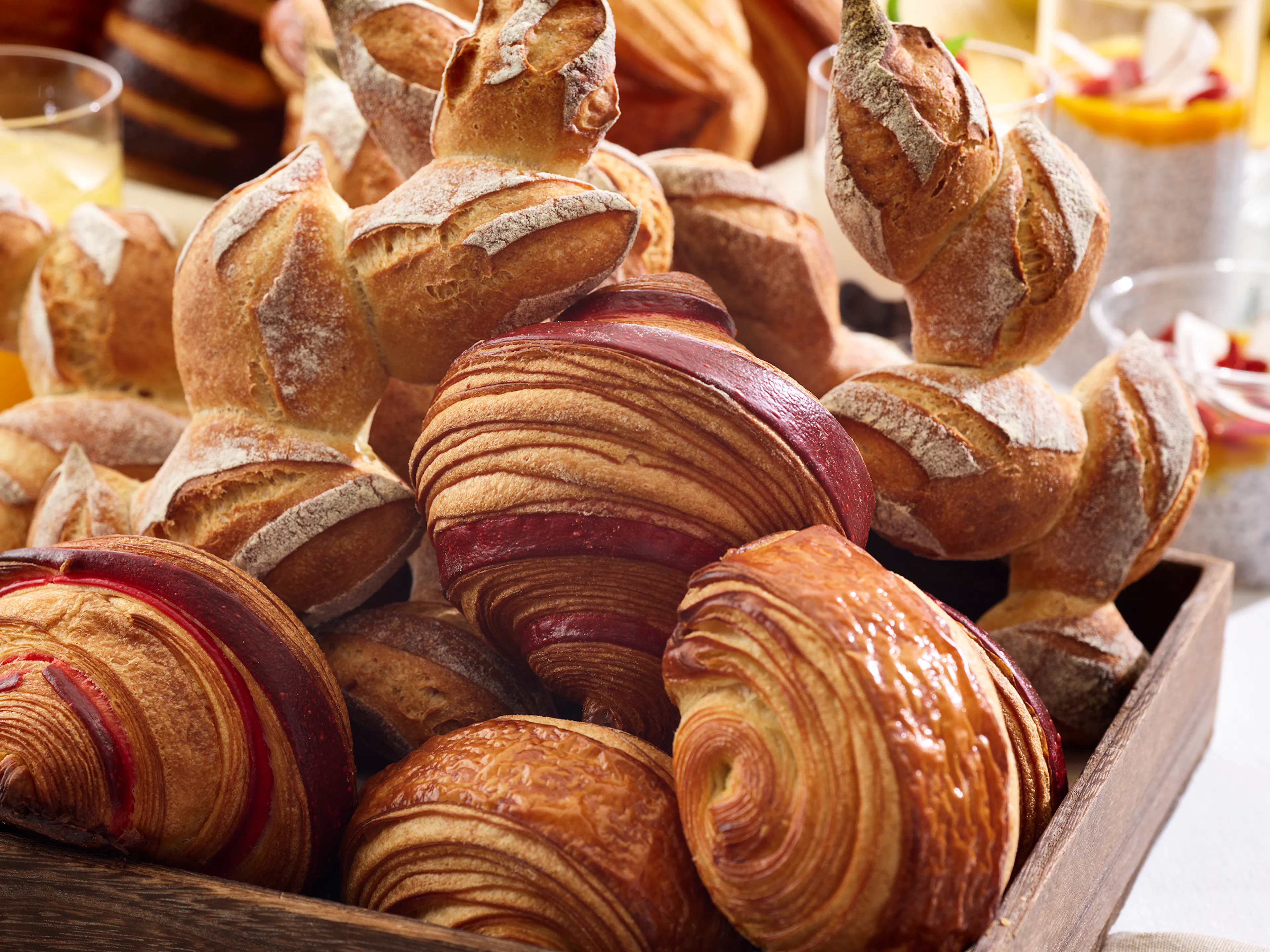 French croissants and breads at Épicerie Boulud