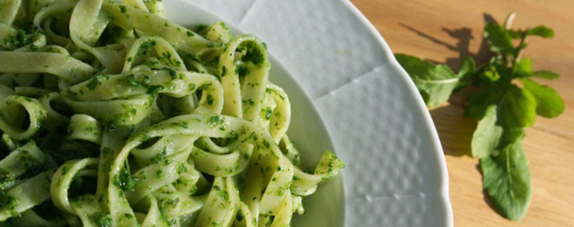 Arugula Pesto with Tuscan Herb flavored butter