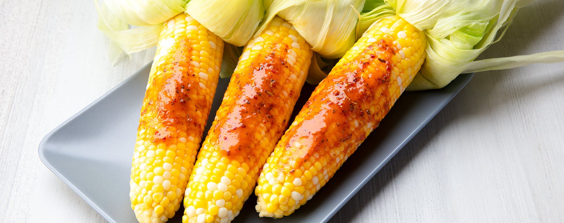 Sweet Corn with Chili Lime flavored butter