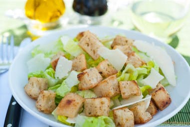 Croutons with Roasted Garlic Herb Flavored Butter
