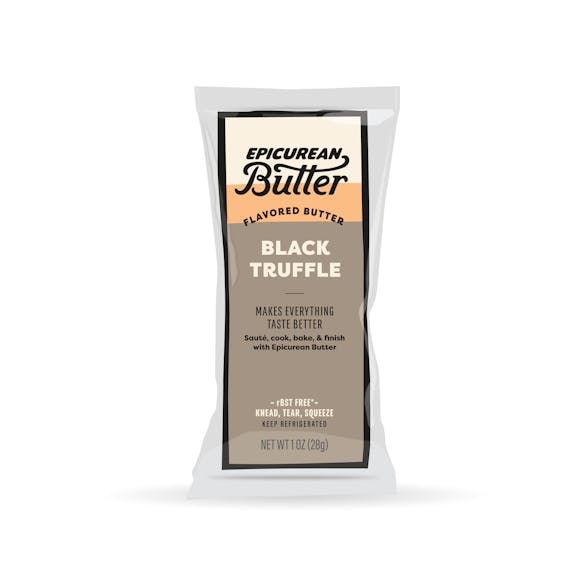 Epicurean Butter Black Truffle Flavored Butter 1oz Squeeze Packet