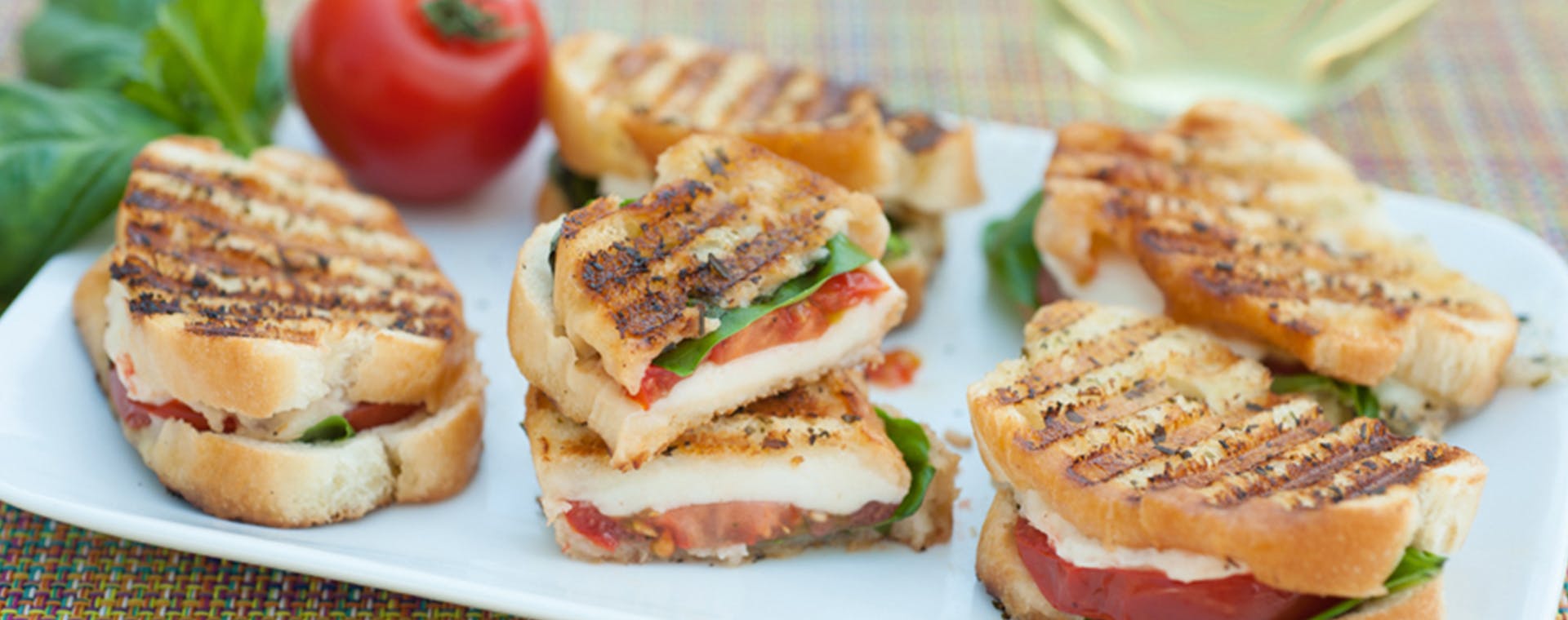 Caprese Sandwiches with Tuscan Herb flavored butter