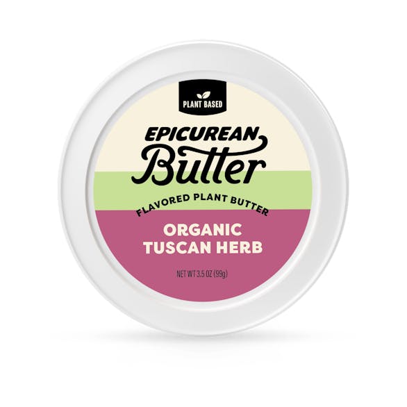 Epicurean Butter Plant-Based Organic Tuscan Herb Flavored Butter