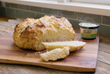 Irish Soda Bread with Epicurean Butter Roasted Garlic Herb Flavored Butter