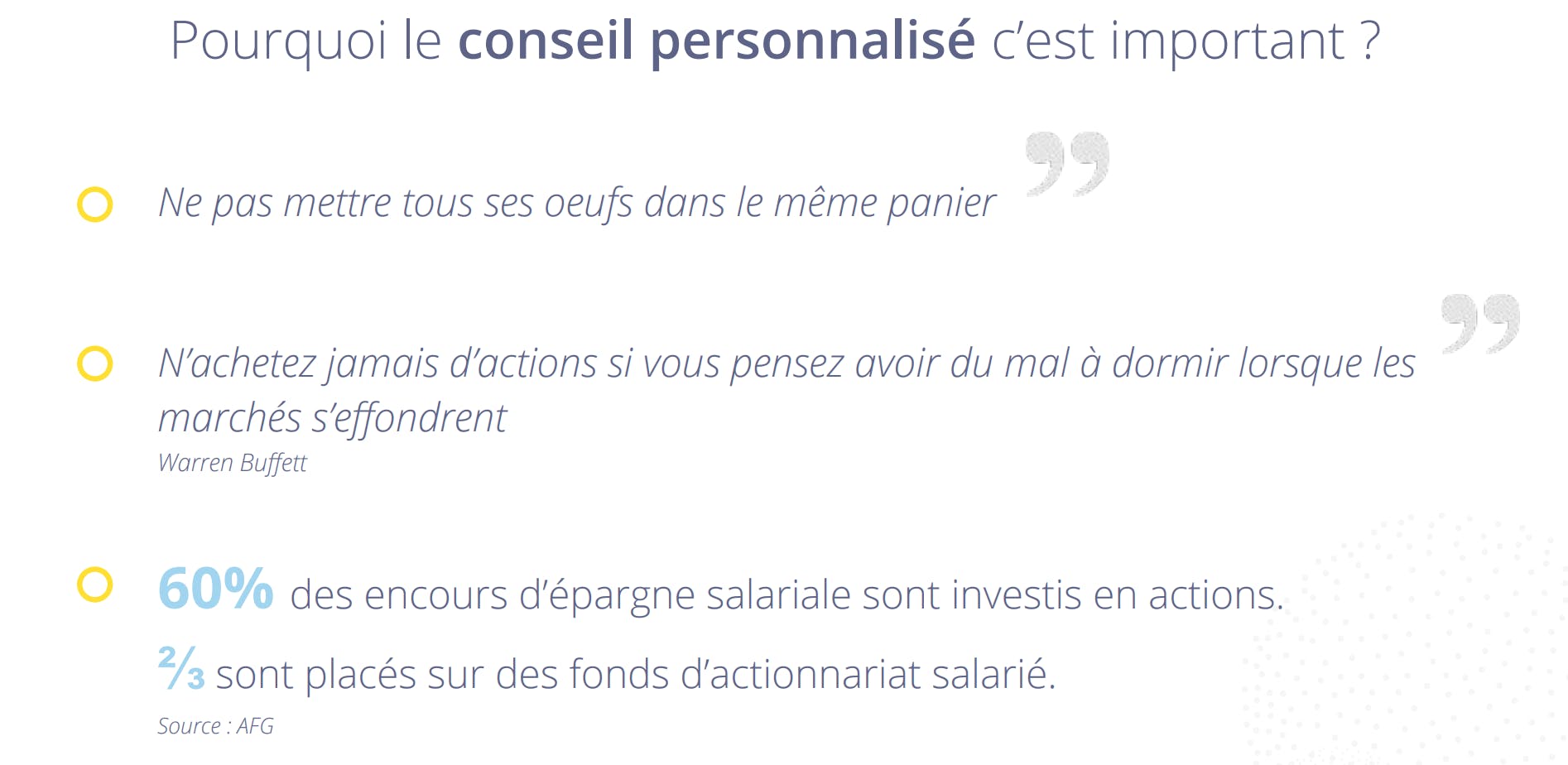 Pourquoi le conseil personnalisé aux salariés est-il important ?