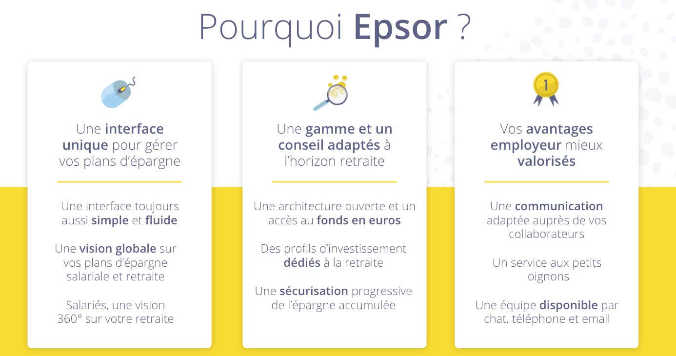 Avantages Epsor