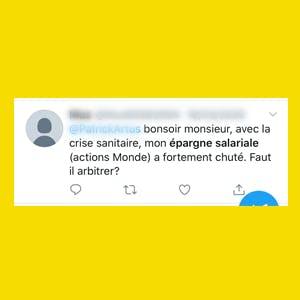 Témoignage Twitter épargne salariale et covid 19