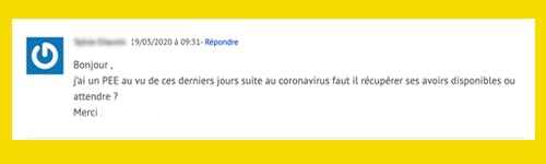 Témoignage Twitter épargne salariale et covid 19