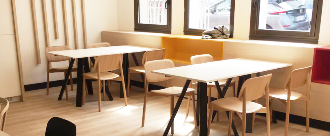 Création d’espaces de restauration et de co-working
