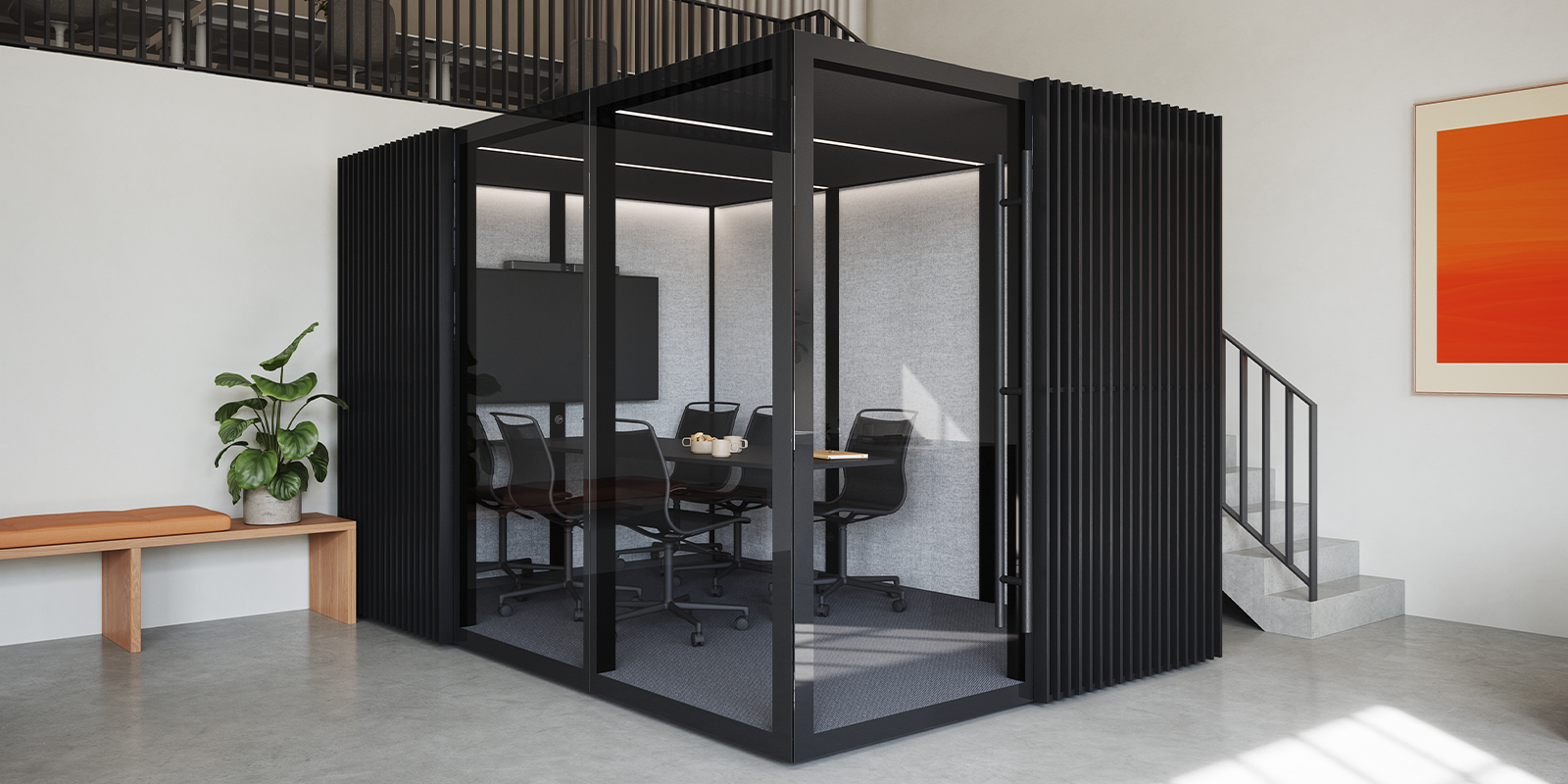 Mobilier acoustique pour bureaux et open space
