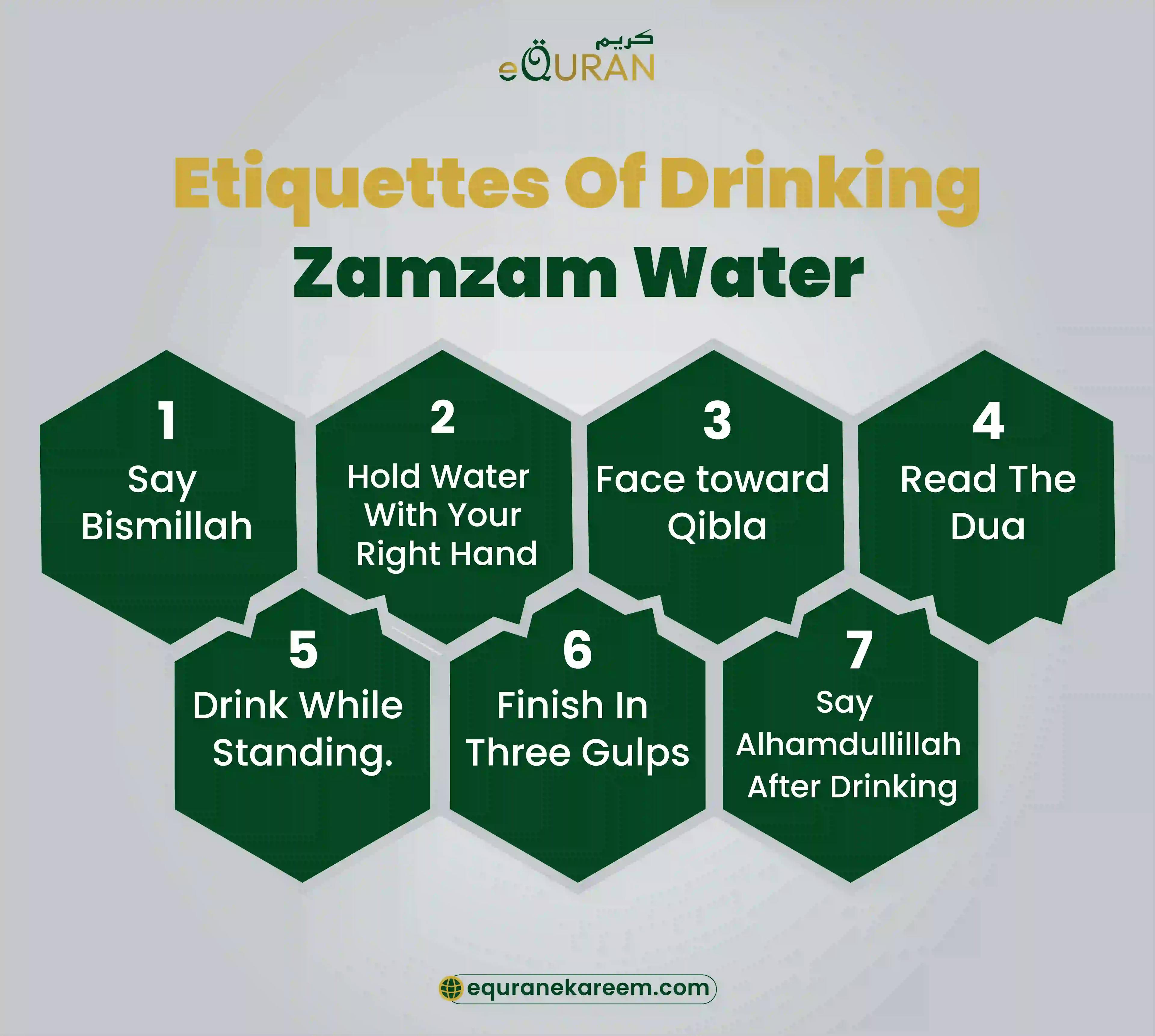 how to drink zam zam water