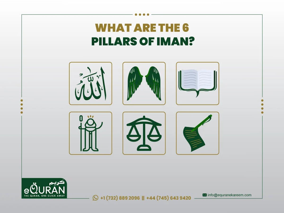 What are the 6 pillars of Iman by eQuranekareem