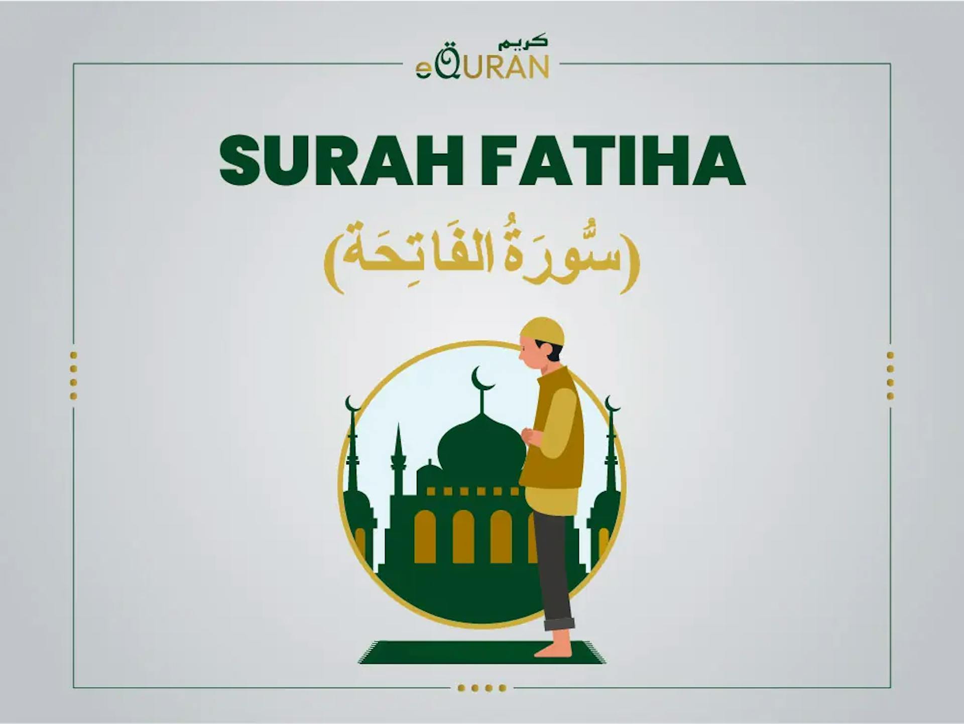 Surah Fatiha and its translation 