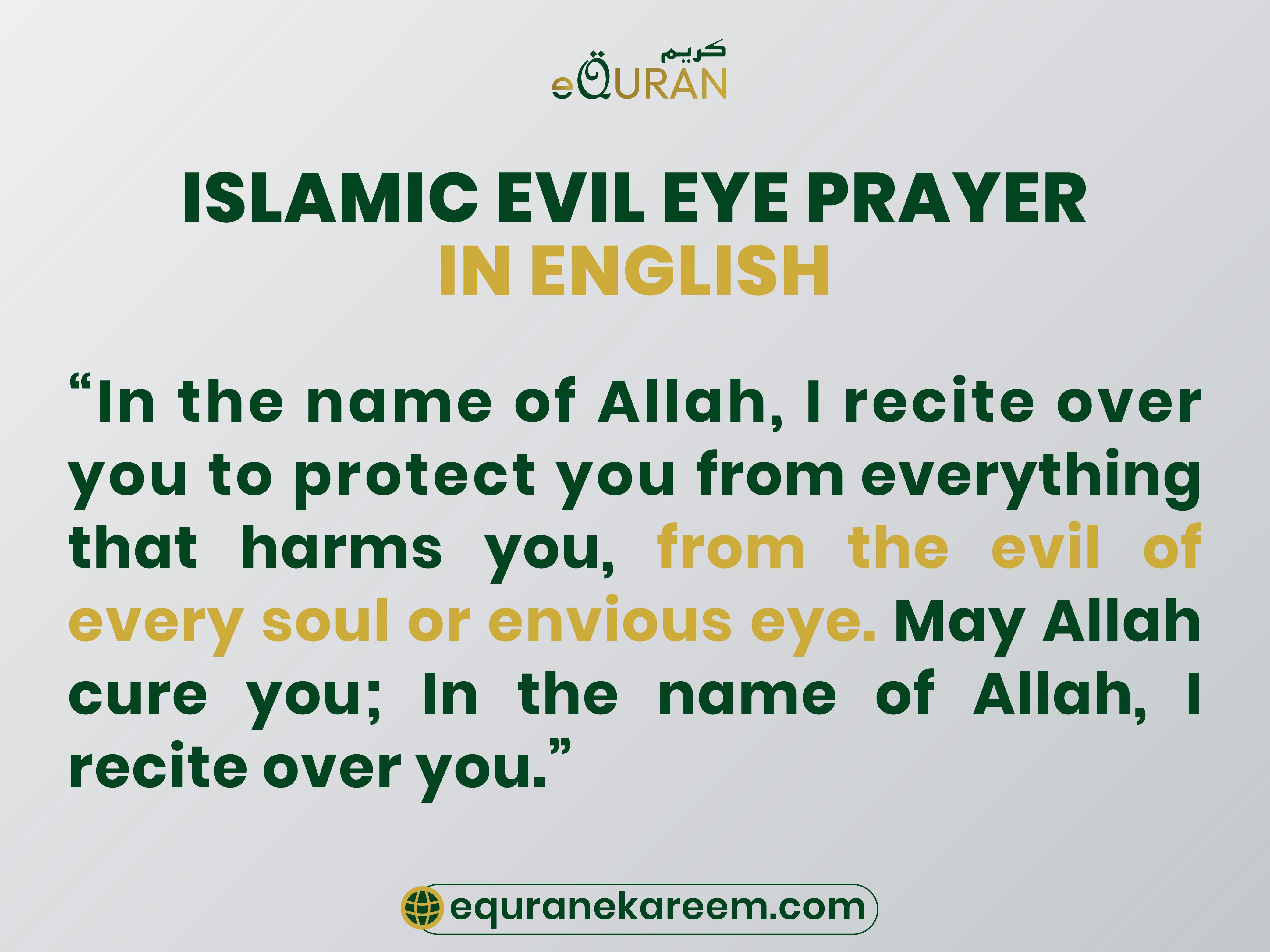 Muslim Evil Eye dua