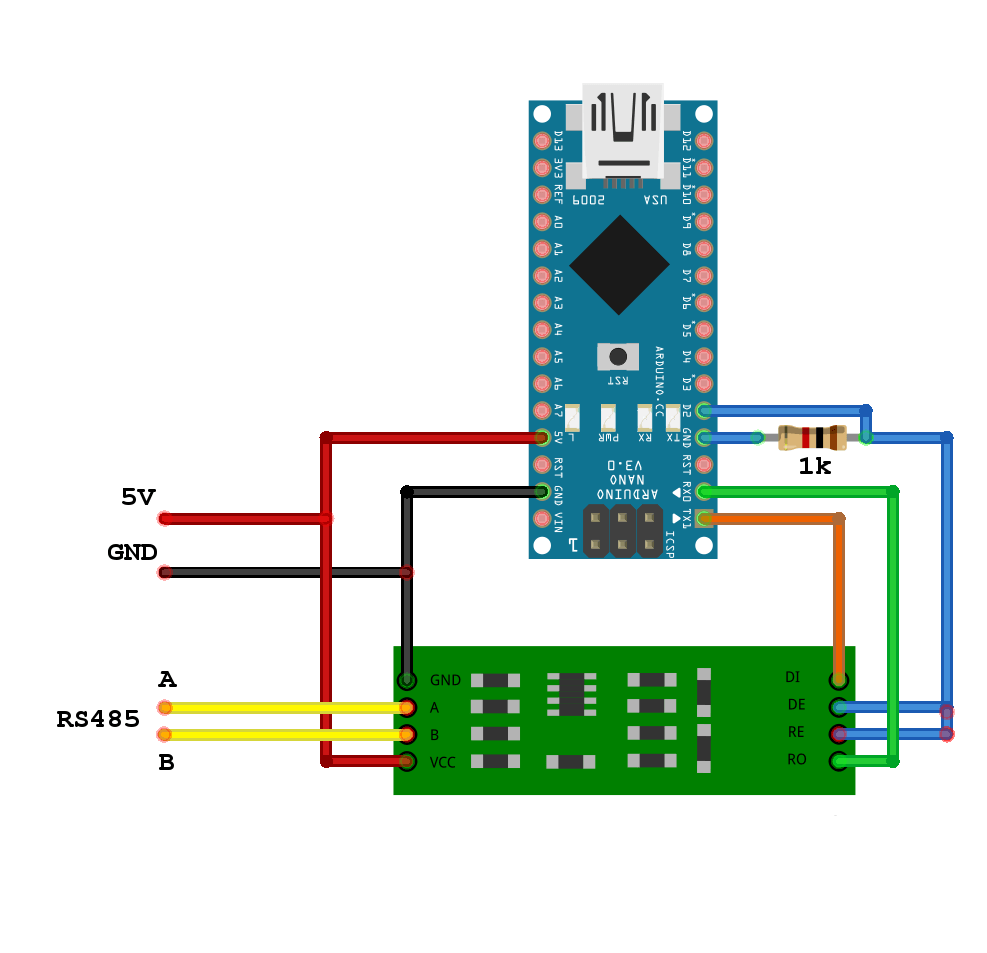 Схема rs485 ttl