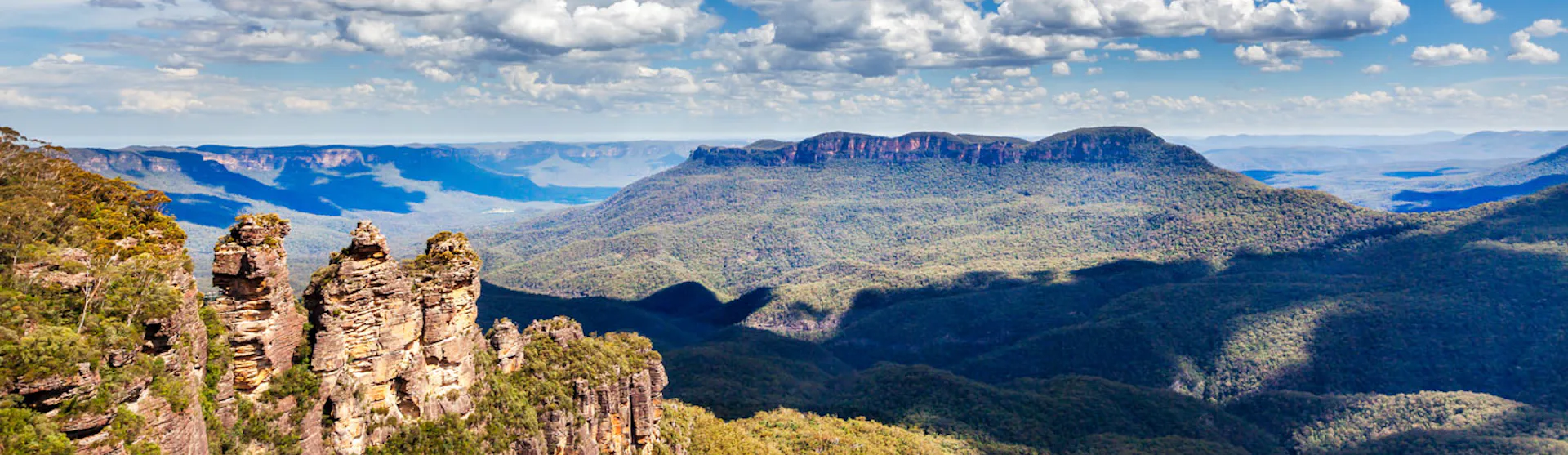 Fantastisk utsikt vid Blue Mountains i Australien.