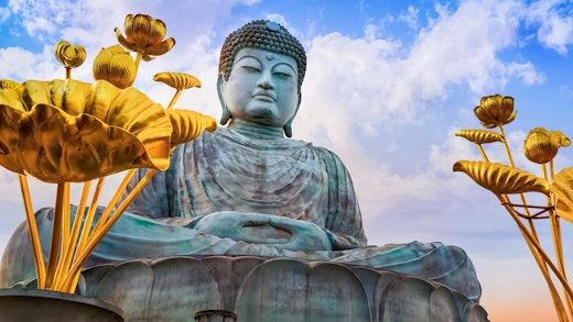 The Great Buddha i Kobe i Japan.