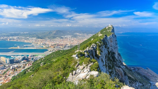 Gibraltarklippan i Gibraltar.