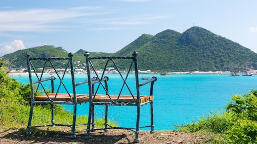 Härlig vy på St. Maarten.