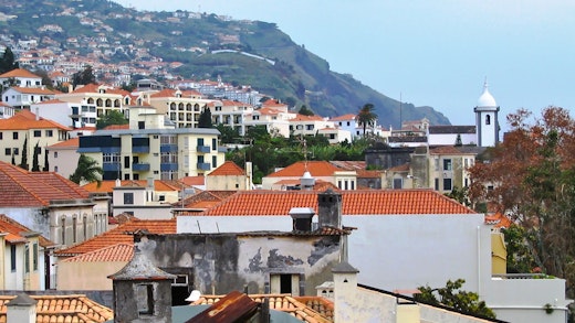 Vy över Funchal på Madeira i Portugal.