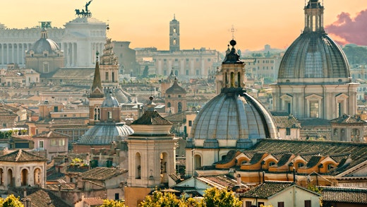 Vy över Roms takåsar.
