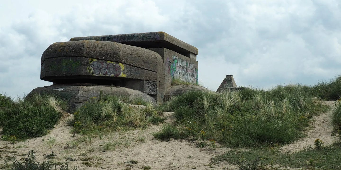 Bunker Museum i Ijmuiden, Nederländerna.