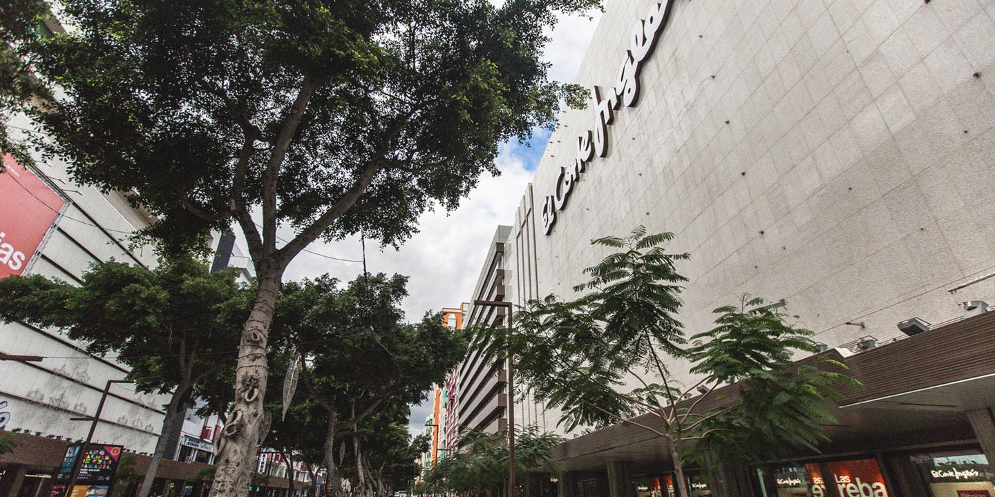 Varuhuset El Corte Inglés i Las Palmas på Gran Canaria, Kanarieöarna.