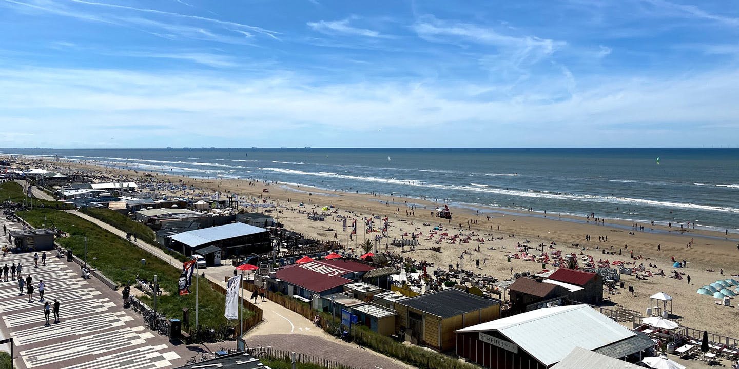 Zandvoort Beach i Nederländerna.