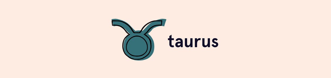 Image of bull horns symbol as header to the tautus color horoscope in esalon color mastery article