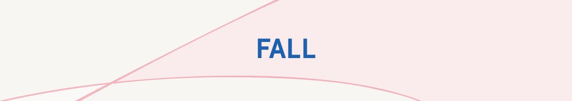 Image of patterned background with the word Fall in the center as the header