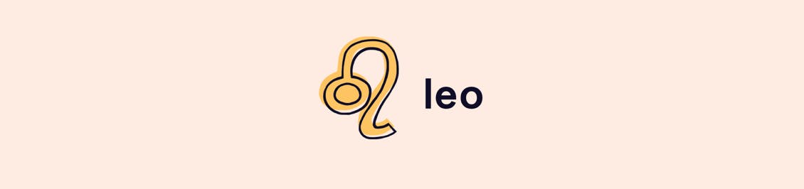 Image of creative symbol for the zodiac sign leo the lion
