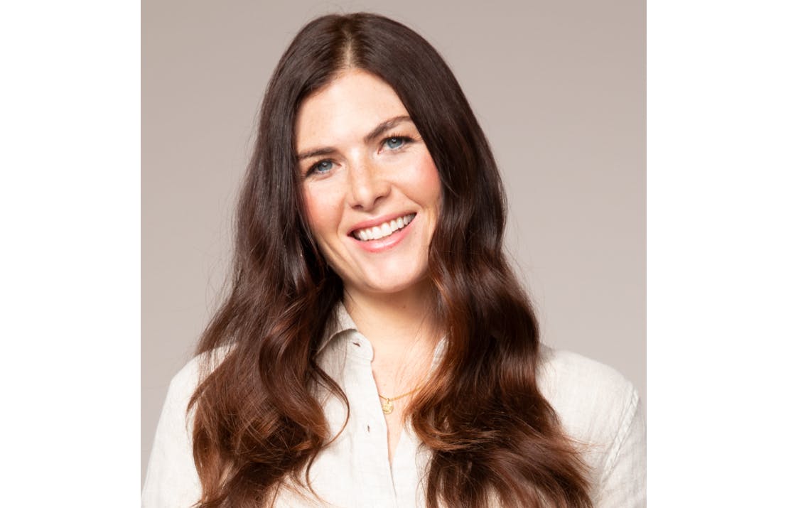 Image of eSalon client with natural-looking custom brunette hair color