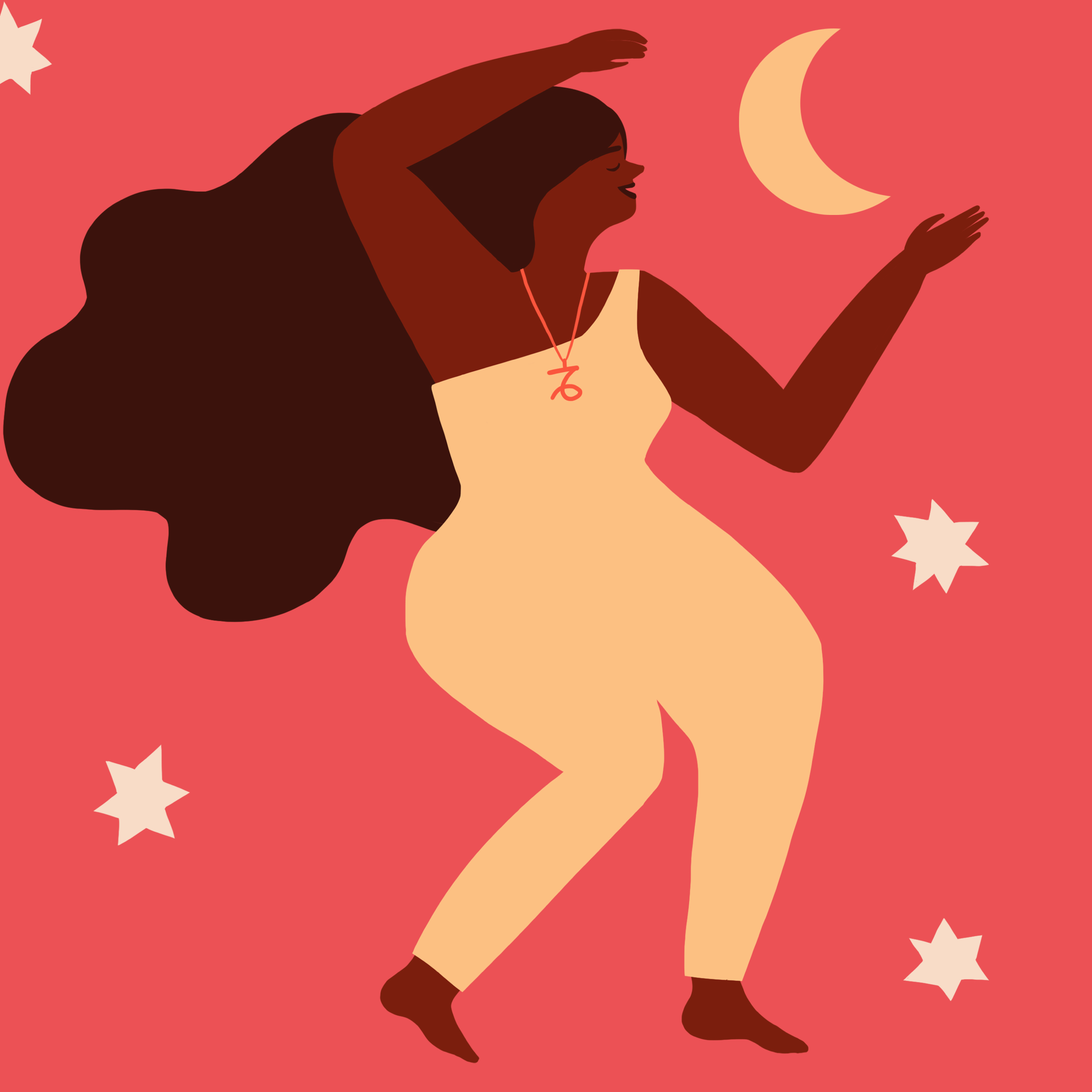 Image of esalons capricorn woman dancing in the stars for her colorscope 2020