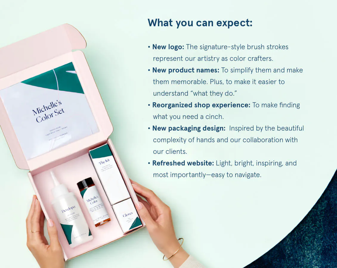 Customized Hair Color New Look, Same Us: Our Brand Refresh