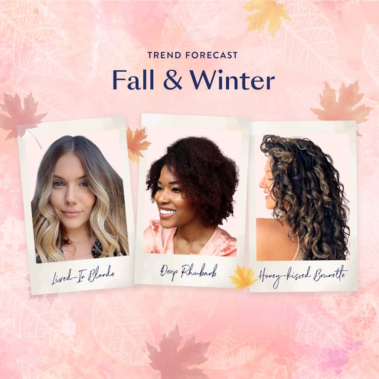 Tendances colorations cheveux automne-hiver 2022 trois femmes blond brun châtain