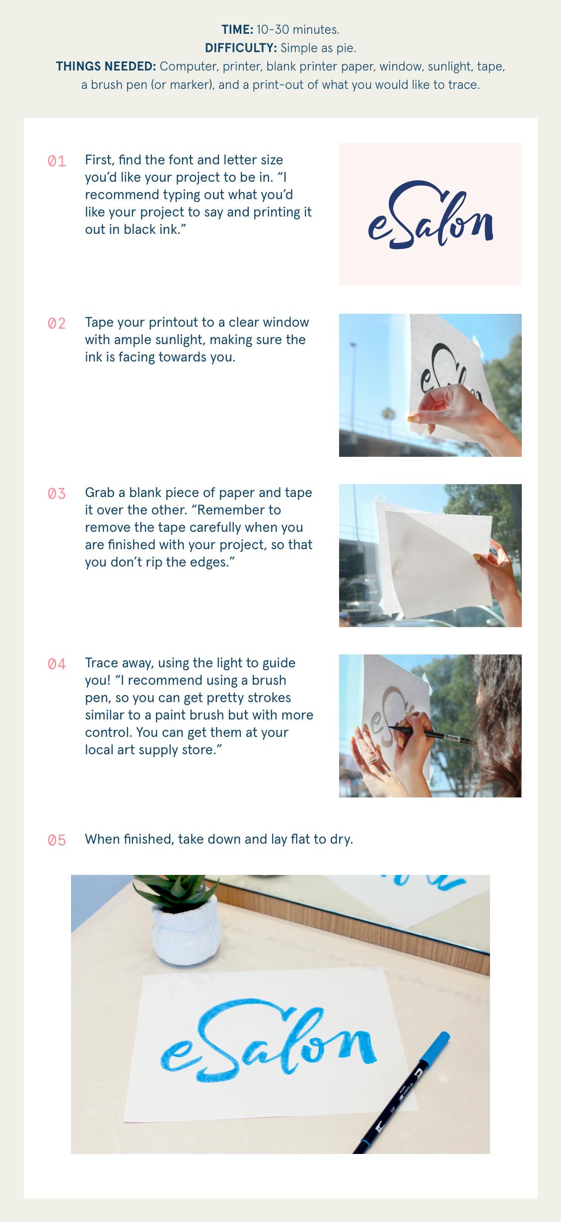 Craft in Color: Joya’s Tips for Window Tracing