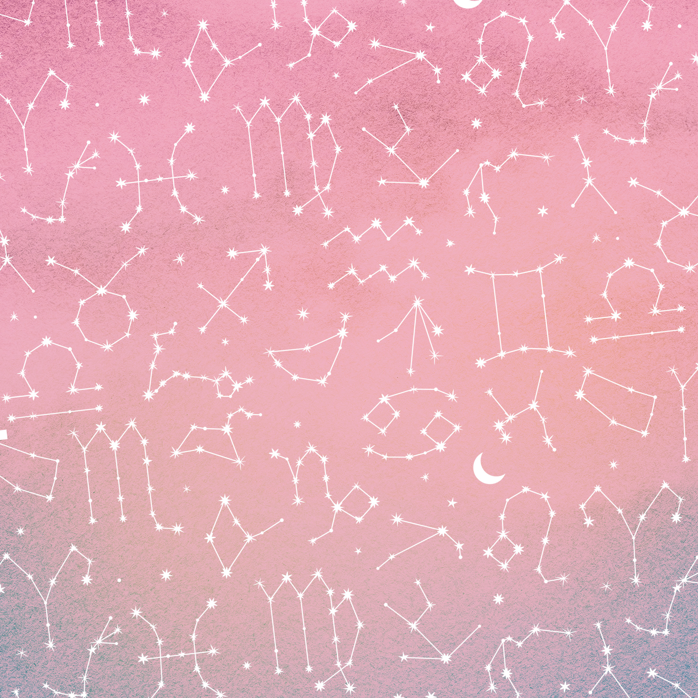 A collage of all of the Zodiac signs as constellations