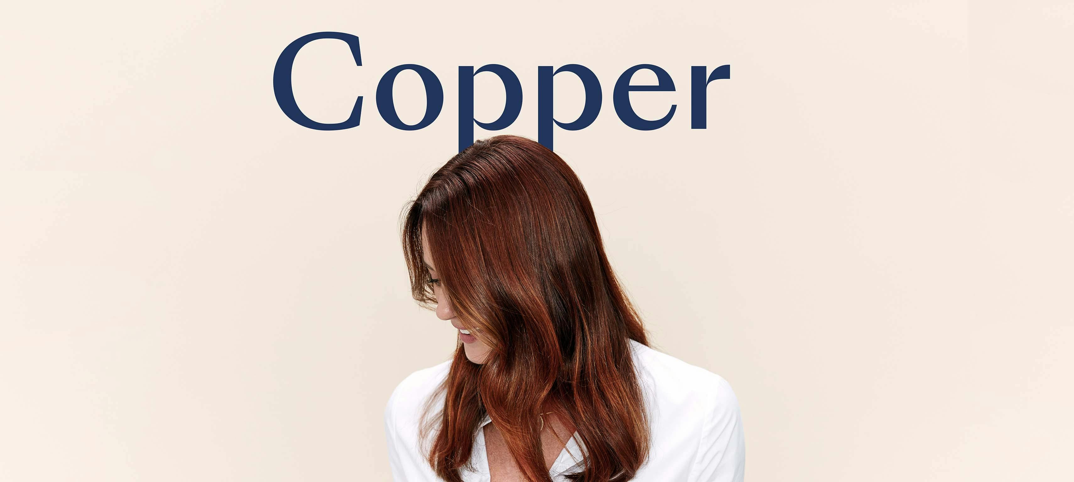 Woman with copper hair 