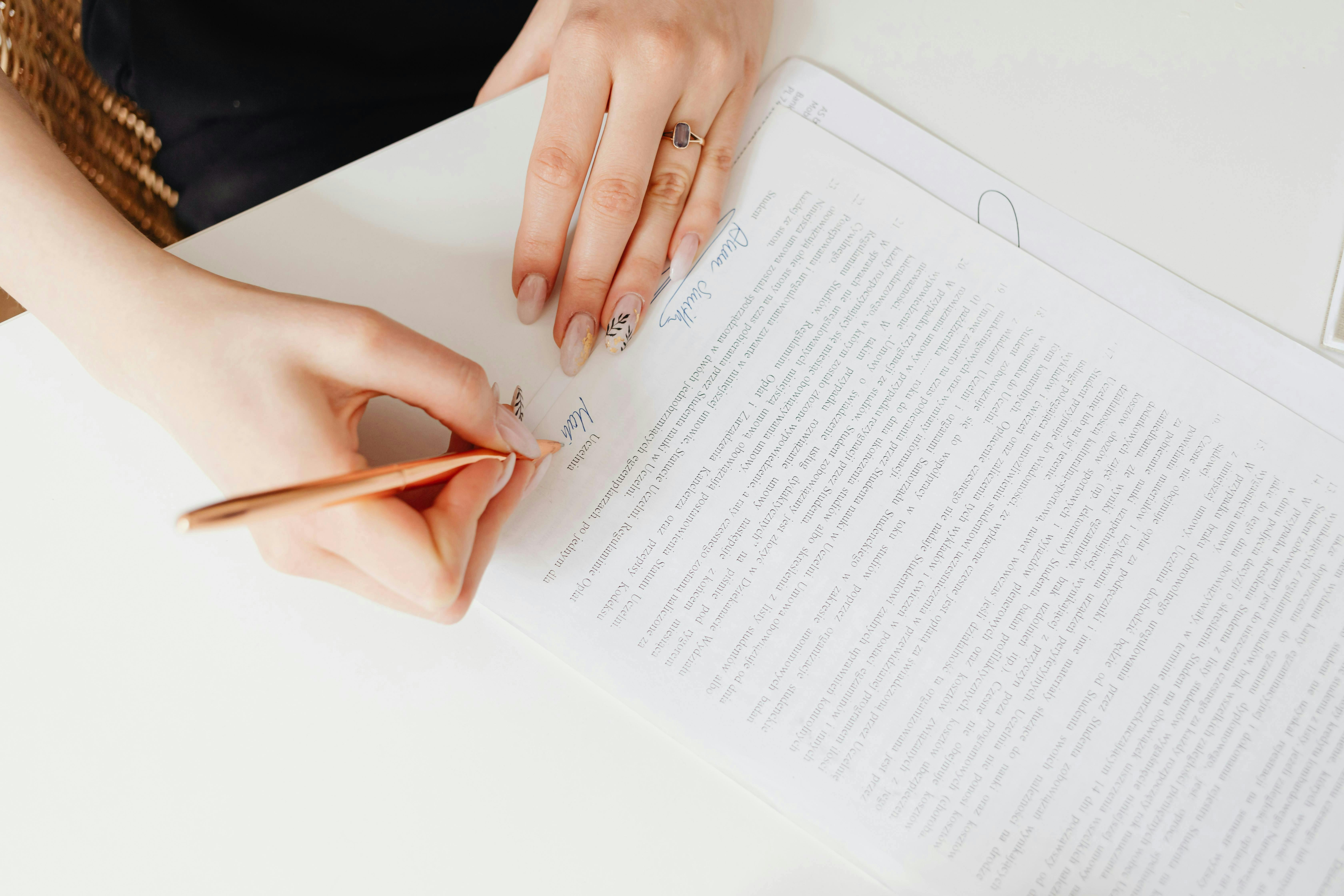 Signature de contrat