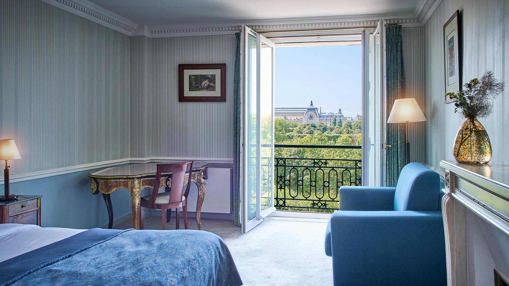 historic hotel in paris with view
