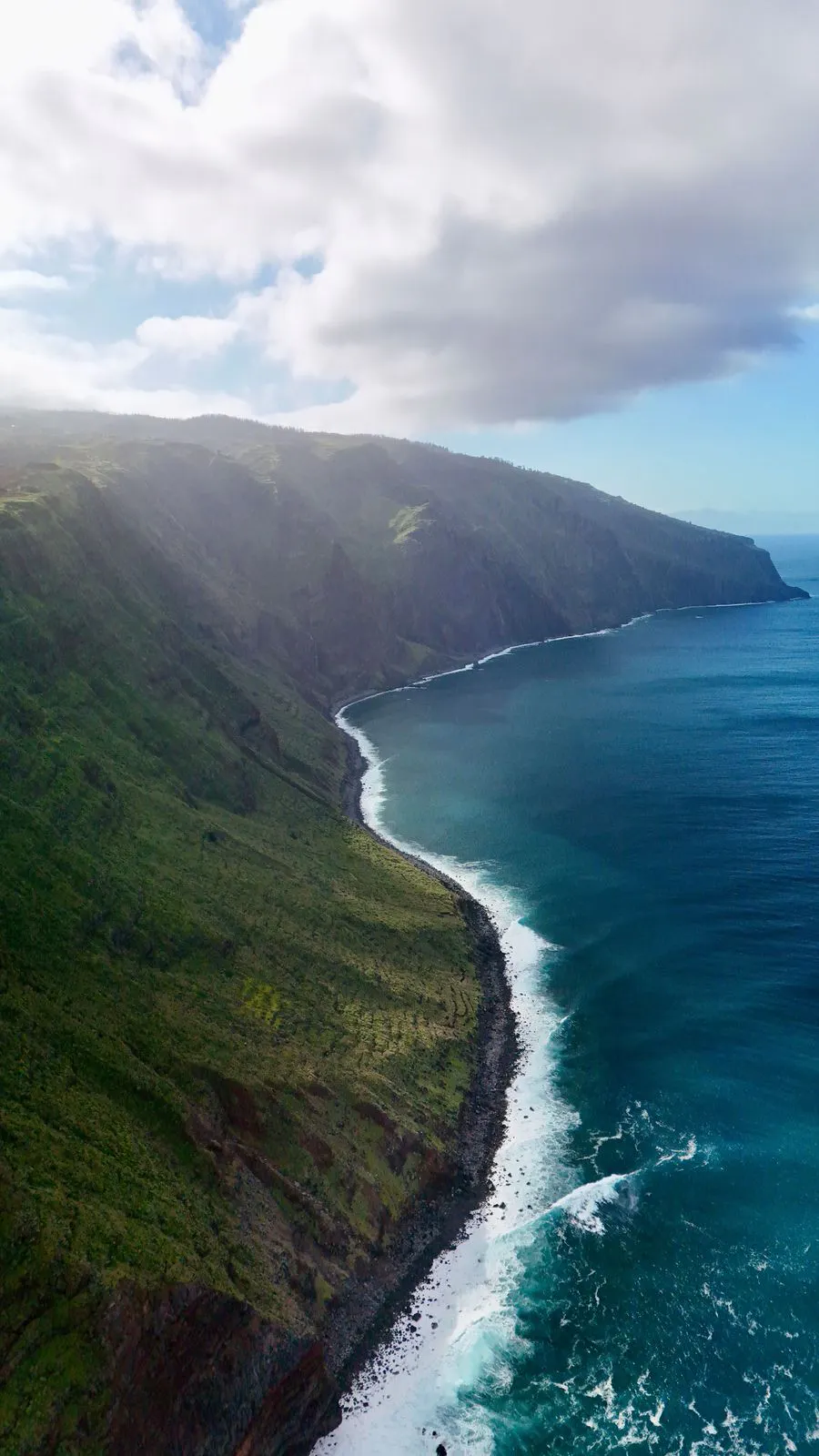 Littoral réunionnais vu depuis les hauteurs