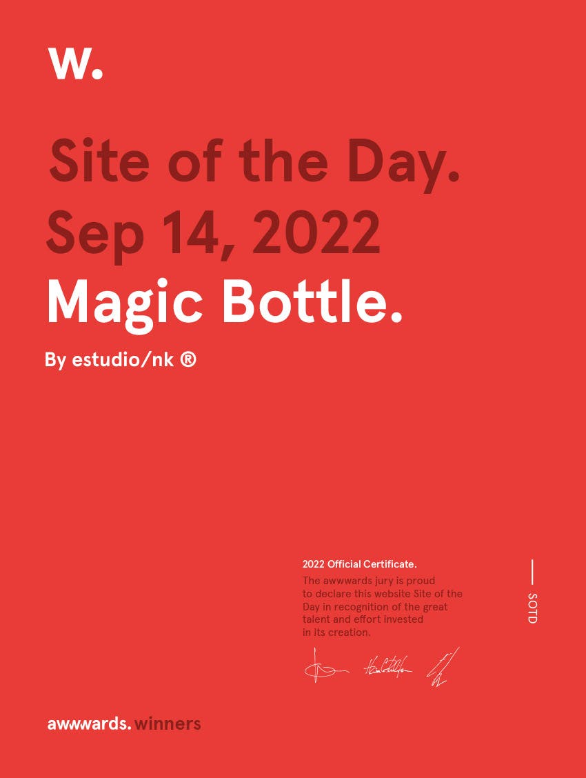 Site of the day Awwwards