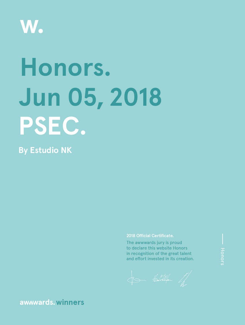 Honorable Mention Awwwards