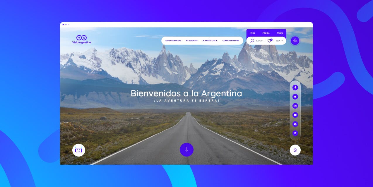 A new and improved website for Argentina Travel.