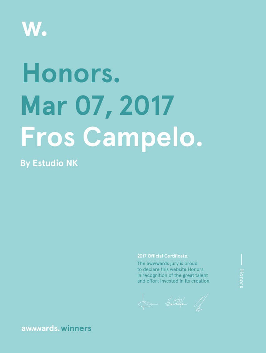 Honorable Mention Awwwards