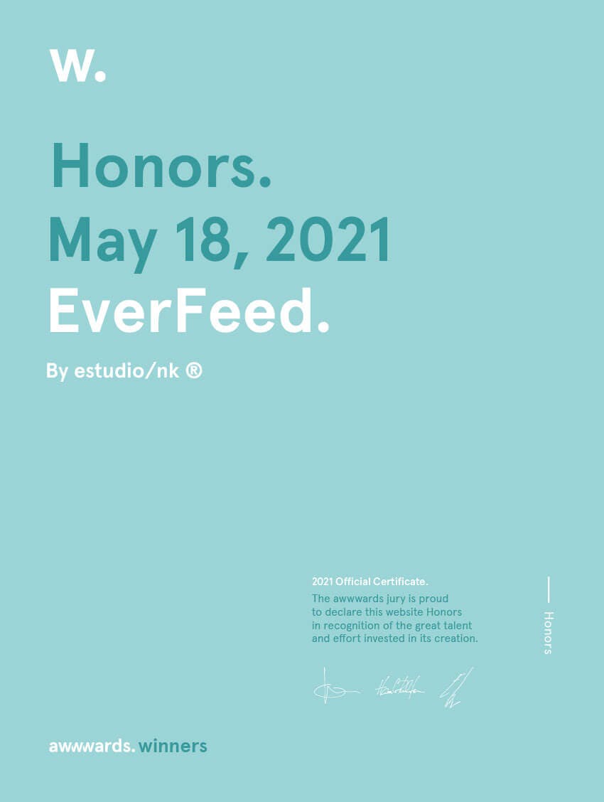 Honorable mention Awwwards