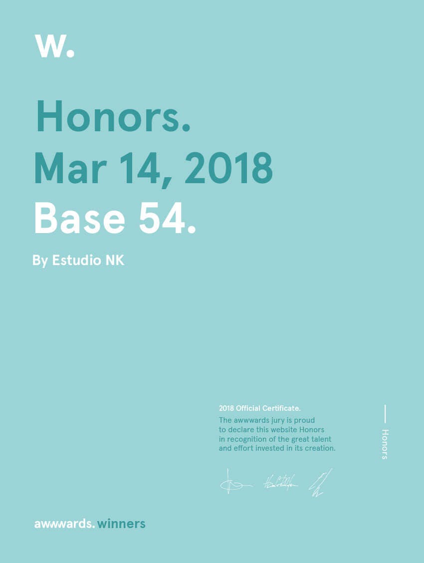 Honorable Mention Awwwards