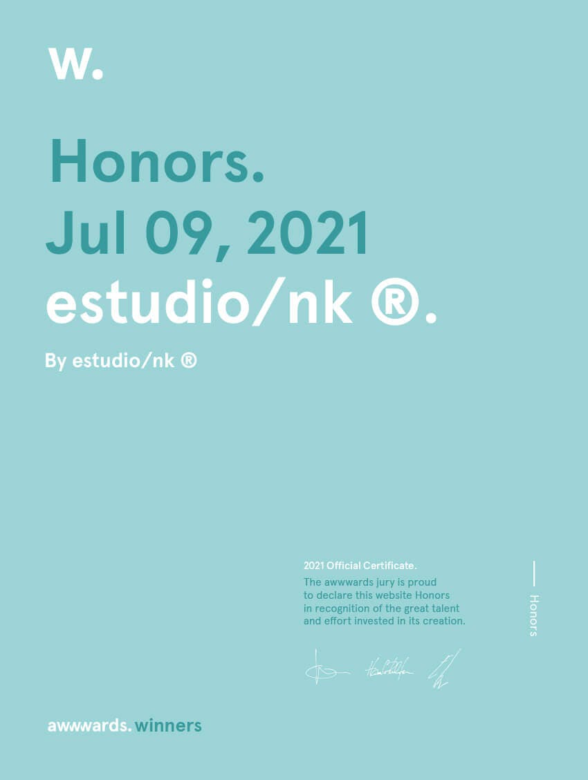 Honorable Mention Awwwards